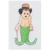Image 2 : A “Mr. and Mrs. is the Name” Charlie Chaplin Mermaid Cel.