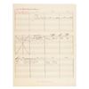 Image 2 : A Music Timing Sheet for "Gold Diggers of '49."