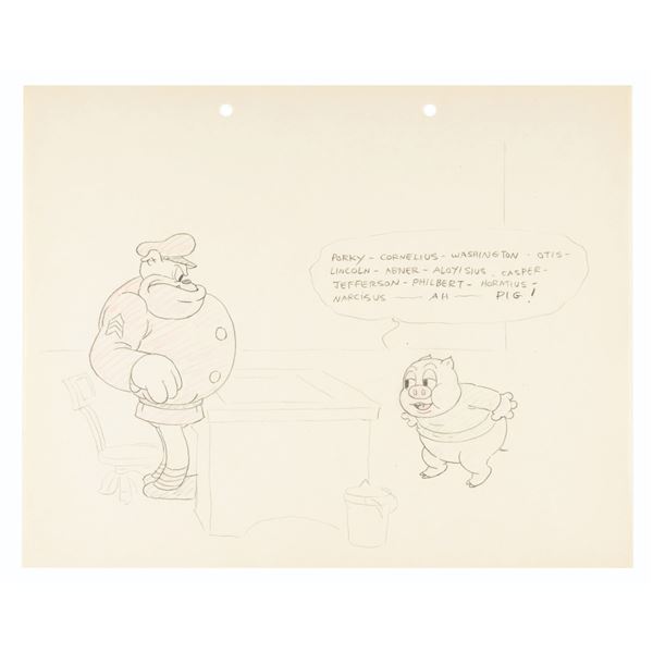 A “Plane Dippy” Storyboard Drawing.