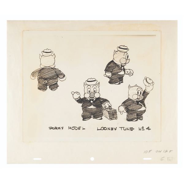 A “Porky the Wrestler” Model Sheet.