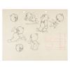 Image 1 : A “Porky and Gabby” Porky Pig Model Drawing.