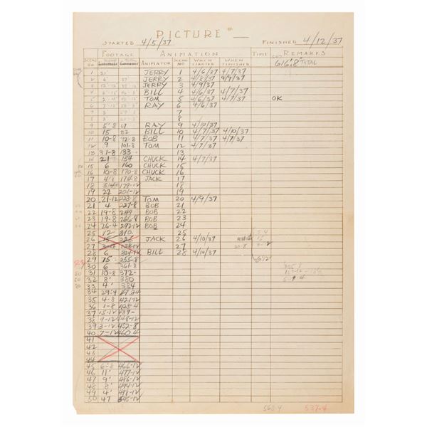 A “Porky’s Badtime Story” Draft.