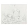 Image 1 : An Original “Porky in Wackyland” Storyboard Drawing.