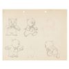 Image 1 : A Porky Pig Model Drawing.