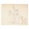 Image 1 : A "Lone Stranger and Porky" Production Drawing.