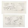 A Pair of “Prehistoric Porky” Storyboard Panels.