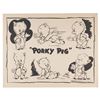 Image 1 : A Porky Pig Model Sheet.