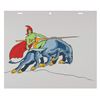 Image 1 : A "Warlord of Mars" Thark on Thoat Cel.
