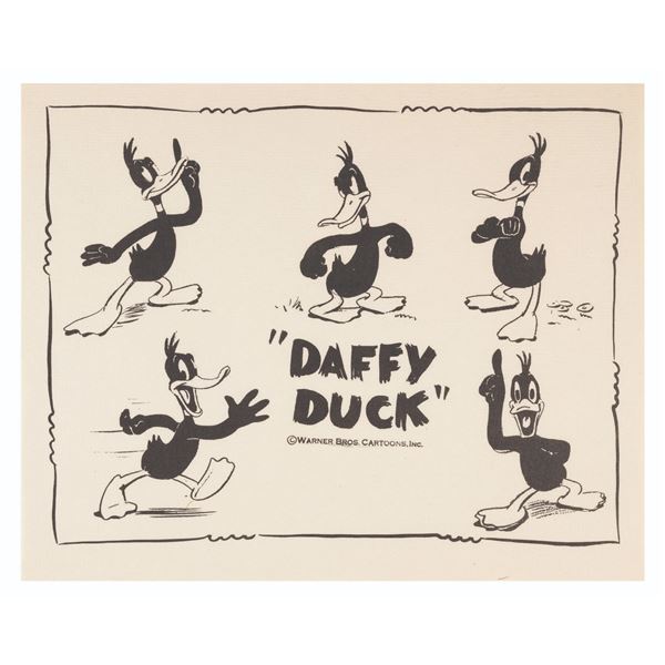 A Daffy Duck Model Sheet.