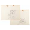 Image 1 : A Pair of Production Drawings from “An Itch In Time.”