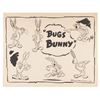 Image 1 : A 1940s Bugs Bunny Model Sheet.