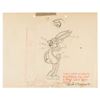 Image 1 : A Bob Clampett Bugs Bunny Drawing.