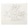 Image 4 : A Collection of Bugs Bunny and Daffy Duck Storyboard Panels.