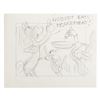 Image 9 : A Collection of Bugs Bunny and Daffy Duck Storyboard Panels.