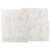 Image 1 : A Group of Original “What’s Cookin Doc?” Storyboard Drawings.