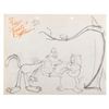 Image 1 : An Original “A Tale of Two Kitties” Publicity Drawing.