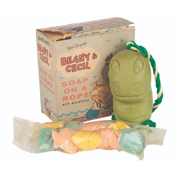 A Beany & Cecil Soap on a Rope.