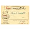 Image 2 : A Signed Beany Explorers Club Membership Card and Decoder Whistle.