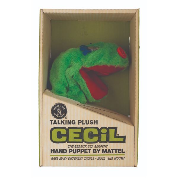 A Talking Plush Cecil Hand Puppet.