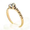 Image 9 : Antique Victorian 14k Gold 0.46 ctw GIA Old European Diamond Petite Solitaire Ri