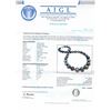 Image 3 : 11MM to 14MM Tahitian Cultured Pearl and 0.35 ctw Diamond 14K White Gold Necklac