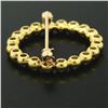 Image 7 : 18k Yellow Gold.60 ctw 20 Bezel Set Round Diamond Circle of Life Pin Brooch 23mm