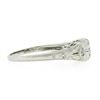 Image 4 : Antique Art Deco 18k White Gold 0.24 ctw European Diamond Milgrain Engraved Ring