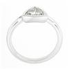 Image 8 : NEW Platinum GIA 1.01 ctw Trillion Cut Bezel Diamond Solitaire Engagement Ring