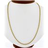 Image 1 : Vintage Vieri Italian 18K Yellow Gold 27.5" 2.6mm Rope Link Chain Necklace