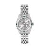 Image 2 : Rolex Ladies Stainless Steel Quickset Sapphire Silver Diamond And Emerald Dateju