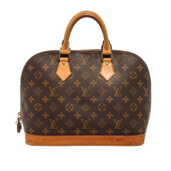 Louis Vuitton Brown Monogram Canvas and Leather Alma PM Bag