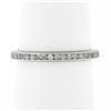 Image 3 : Antique Art Deco Platinum Channel Single Cut Diamond Eternity Wedding Band Ring