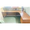 Image 5 : L SHAPED 96"W X 80"L 4 DRAWER LOCKING RECEPTION DESK WITH KEYS