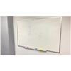 Image 4 : DARK WOODEN L SHAPE 3 DRAWER 66"W X 66"L X 66"H DESK WITH HUTCH & A 6'W WHITE BOARD