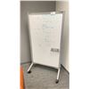 Image 4 : CHERRY COLORED 70"W X 24"D X 29"H 4 DRAWER OFFICE DESK WITH KEYBOARD TRAY & A 36"W X 66"H MOBILE