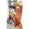 Image 3 : CHERRY COLORED 70"W X 36"D X 29"H 6 DRAWER OFFICE DESK WITH KEYBOARD TRAY, CHERRY COLORED 3 TIER