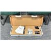 Image 5 : 3 GREEN CLIENT CHAIRS, 2 BLACK CLIENT CHAIRS, A 13" - 27" MONITOR MOUNT IN BOX, A QUARTET 63"W