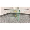 Image 2 : ROUND GLASS 36" DIAMETER 14"H SIDE TABLE