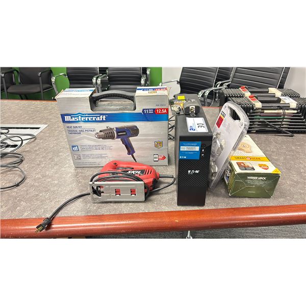 EATON 5S 1000 BATTERY BACKUP WITH POWER CORD, MASTERCRAFT ELECTRIC HEAT GUN, SKIL 3.5 AMP ELECTRIC