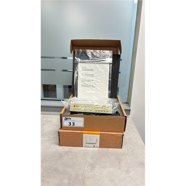 PAIR OF ENEO VCQ-6057 COLOR QUAD PROCESSORS IN BOX