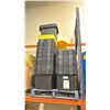 Image 1 : STACK OF APPROX. 40 BLACK PLASTIC STORAGE BINS WITH SOME LIDS