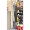 Image 1 : ULINE WASTE RECEPTACLE FULL OF ASSORTED 1" SCHEDULE 80 PVC PIPE