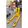 Image 1 : ULINE H-1043 YELLOW 5500 LB CAPACITY PALLET JACK *LAST DAY REMOVAL*
