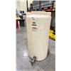 Image 1 : 75 GALLON VERTICAL PLASTIC LIQUID STORAGE TANK WITH SPIGOT
