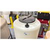 Image 2 : 60 GALLON CONE BOTTOM TANK WITH PLASTIC STAND, SPIGOT & HARDWARE
