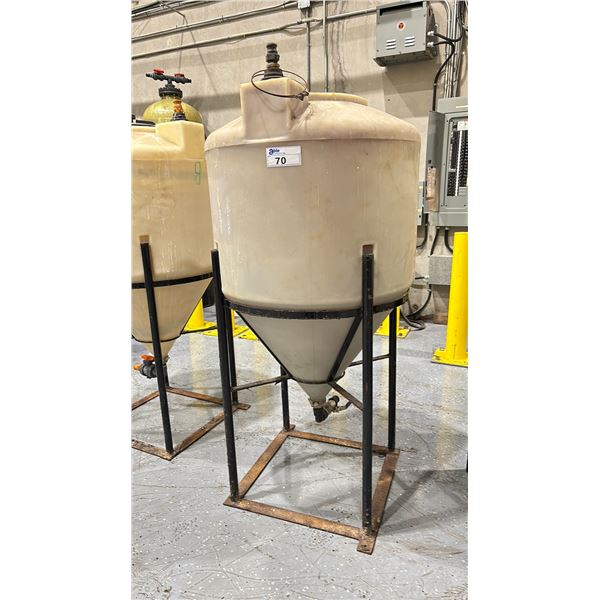 80 GALLON CONE BOTTOM TANK WITH METAL STAND & HARDWARE