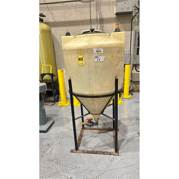 80 GALLON CONE BOTTOM TANK WITH METAL STAND & HARDWARE