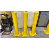 Image 1 : 3 YELLOW INDUSTRIAL 37"H BOLLARDS