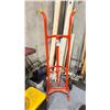 Image 1 : ULINE ORANGE SOLID TIRE DRUM DOLLY