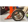 Image 4 : ULINE ORANGE SOLID TIRE DRUM DOLLY